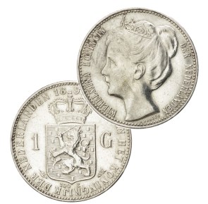 1 gulden Wilhelmina 189898